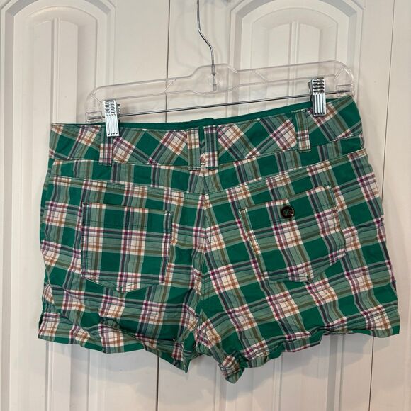 New York & Company‎ Green Plaid Shorts Size 10 - Picture 2 of 6